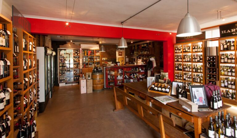 The aisle and curated selection at Wine Concepts, Newlands